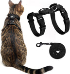 Cat Harness and Leash Set with Airtag Holder for Walking & Travelling, Escape Proof Cat Harness for Small Medium Large Kitten, Adjustable Lightweight Soft Cat Vests (Purple) - Image 12