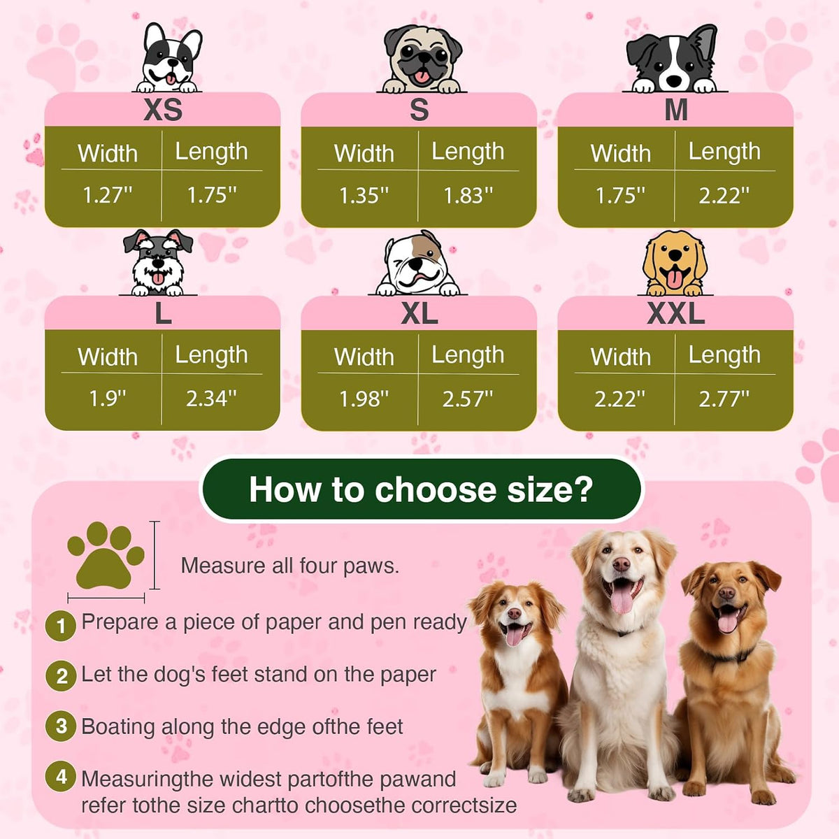 Small dog wearing breathable pink Qxapa dog boots outdoors