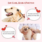 GUBCUB pet grooming tools showing the fine closed teeth layout for cleaning puppy eye crust.
