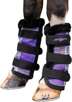 Kensington Protective Products Horse Fly Boots - Fleece Trimmed - Stay-Up Technology - Protection from Insect Bites and UV Rays - Sold in Pairs (2 Boots) - Image 12