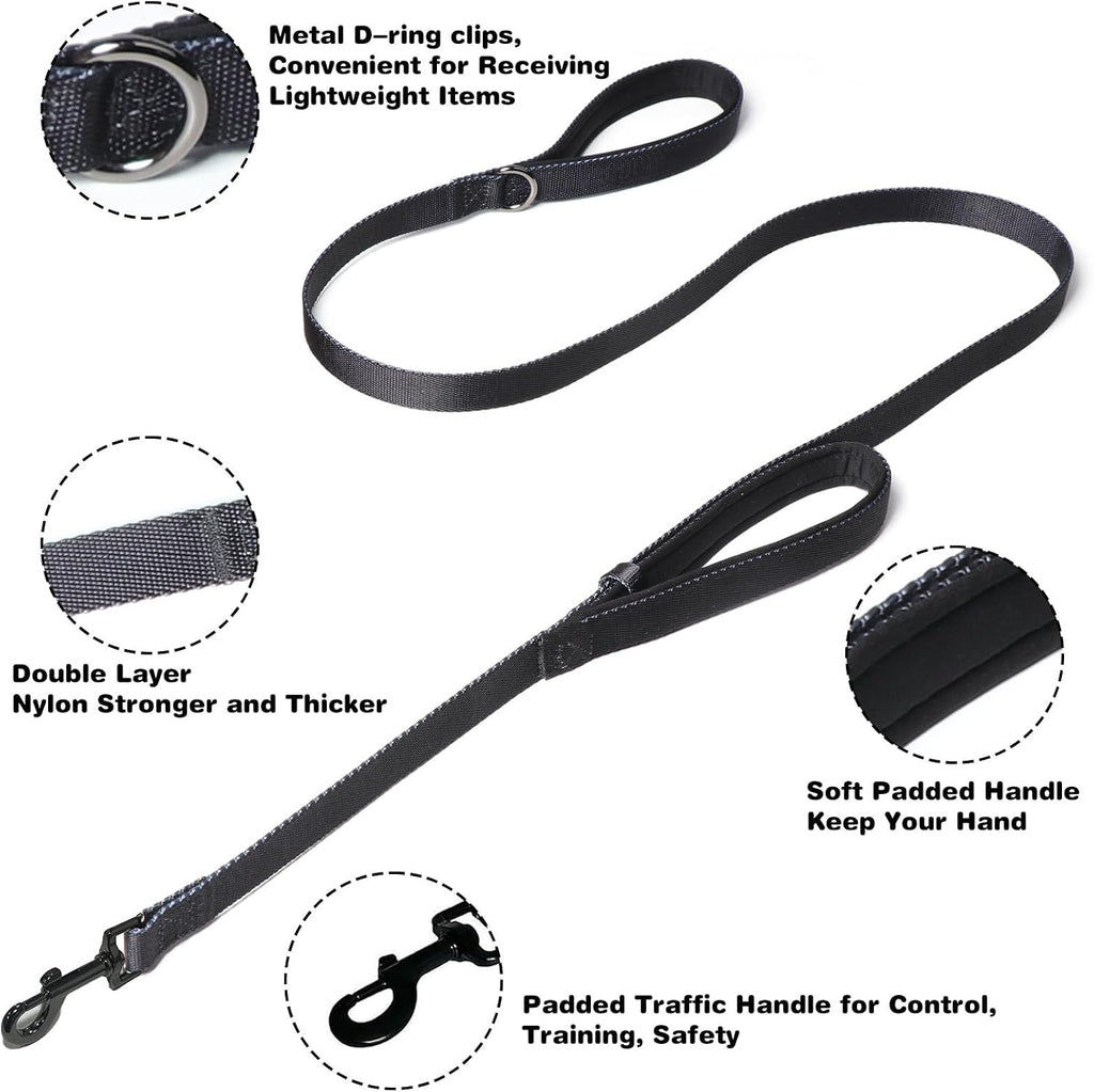 Adjustable dog choke collar with quick release metal buckle close up