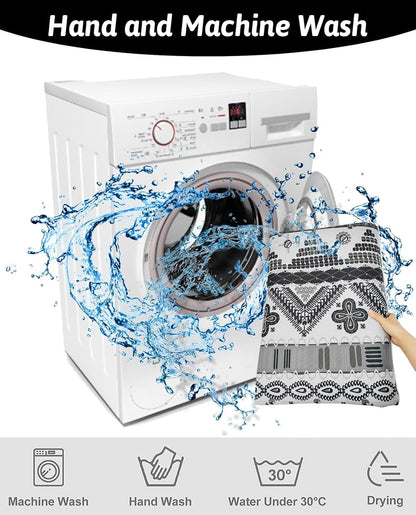 BNOSDM large bunny rug being cleaned in a washing machine