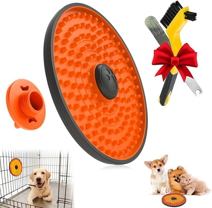 Included cleaning brush for Lalolee dog lick mat