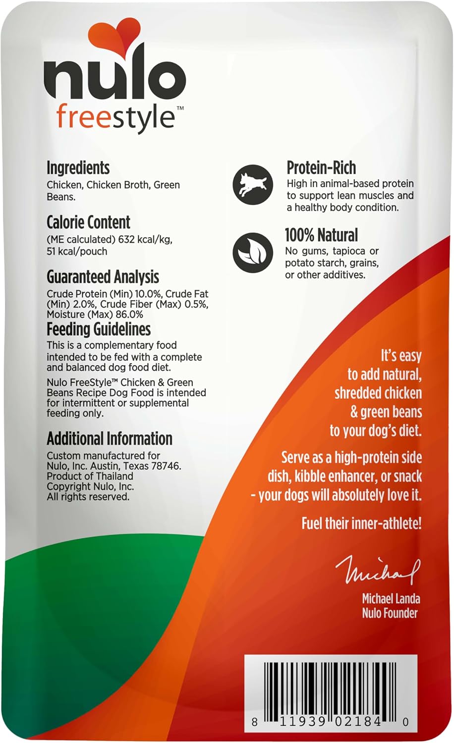 Nulo Freestyle Chicken & Green Beans in Broth Real Meat Dog Food Topper, 2.8 Ounce (Pack of 6) - Image 9