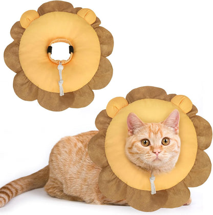 BEAUTYZOO Cat Cone Collars Soft, Cat Recovery E Collars After Surgery to Stop Licking, Adjustable Elizabeth Circle Collar Cute Pet Donut Pillow for Cats Kitten Small Dogs, Cute Shark S - Image 15