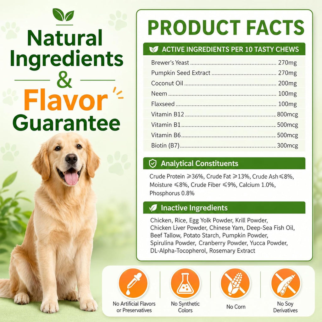 Dosage instructions and ingredient labels on the back of the Supa Paws bottle.