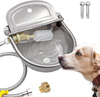 Automatic Dog Water Bowl Dispenser Large Size Pet Waterer Feeder Stainless-Steel Water Trough for Poultry and Small Livestock - Image 9