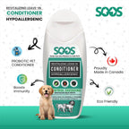 Soos Pets leave in conditioner side profile view
