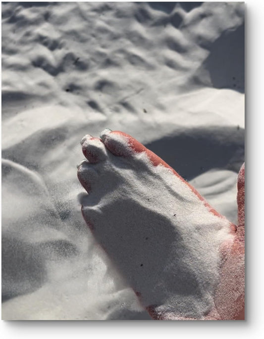 Close up of soft fine Florida beach sand texture