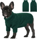 Small Dog Sweater, Turtleneck Dog Sweater for Cold Weather, Puppy Knitwear Pullover for Christmas Thanksgiving, Pet Winter Knitted Sweatshirt for Pug Dachshund, Red S - Image 9