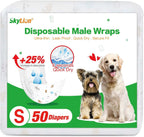 Dog Diapers Male Disposable Super Absorbent, 100 Count, Male Dog Wraps Leak Proof, Ultra Dry & Breathable, Small - Image 9