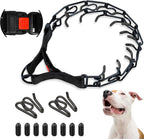Supet Prong Collar for Dogs, Adjustable Dog Choke Collar Adjustable Dog Pinch Collar with Quick Release Buckle for Small Medium Large Dogs(Packed with One Extra Links) - Image 9