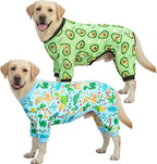 XPUDAC 2 Pack Dog Pajamas for Medium Large Sized Dog, 4-Way Stretch Warm Pet Pjs Onesie Lightweight Soft Jammies Pet Clothes Boy Girl Duck Pig Print, 4XL - Image 10