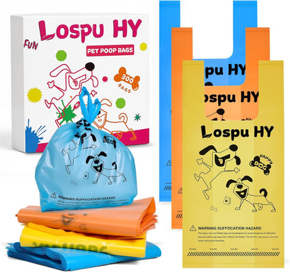 Poop Bags for Dogs, 200 Count Dog Poop Bags with Handles, Extra Thick Strong Leak Proof Doggie Waste Bag for Waste Refuse Cleanup, Outdoor Puppy Walking and Cats Litter - Image 9