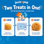 Authentic Jack And Pup Himalayan dog chew treats highlighting the limited ingredient formulation with yak and cow milk.