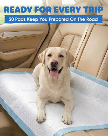 Six layer absorbent core structure of the heavy duty dog pee pad demonstrating liquid turning to gel