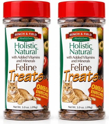 Bench & Field Holistic Natural Healthy Kitty Cat Treats | Crunchy Fish-Shaped Bites | Delicious Seafood Flavored Snack, 3-Ounce (Pack of 3 Bottles) - Image 12