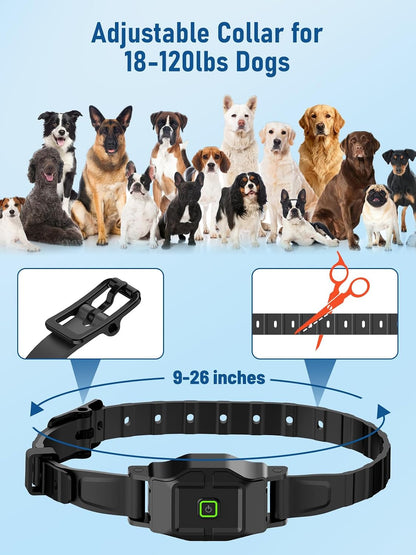 Astko electronic training collar interface showing four correction modes.