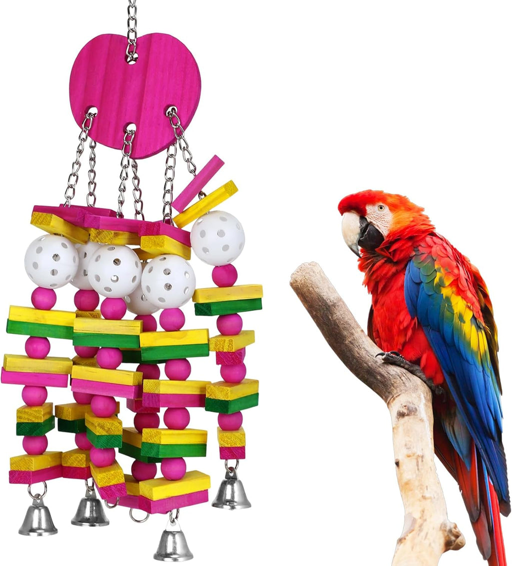 MEWTOGO Large Bird Parrot Toys for Cockatoos African Grey Macaws and Amazon Parrots Bird Gift - Image 11