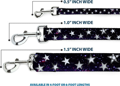 Buckle-Down dog leash lying flat showing 6 feet length
