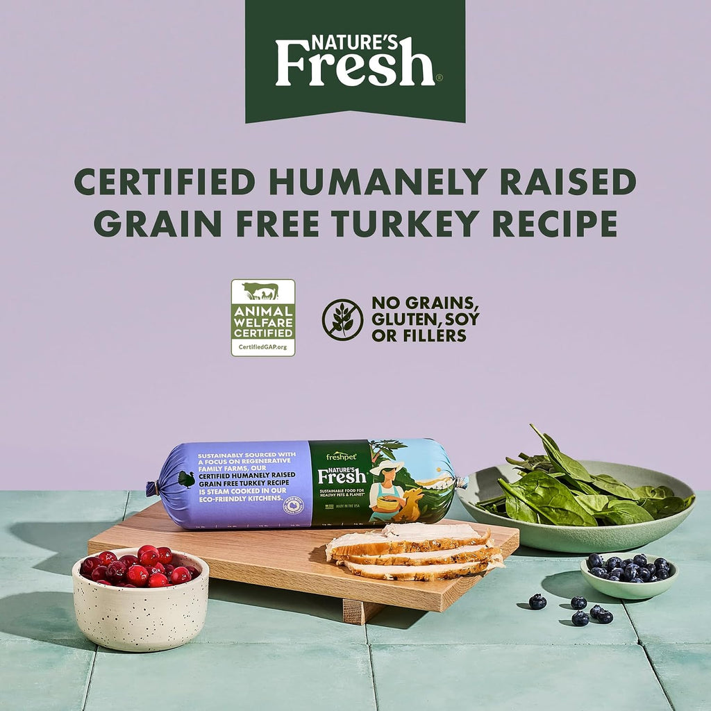 Freshpet fresh refrigerated dog food roll serving suggestion