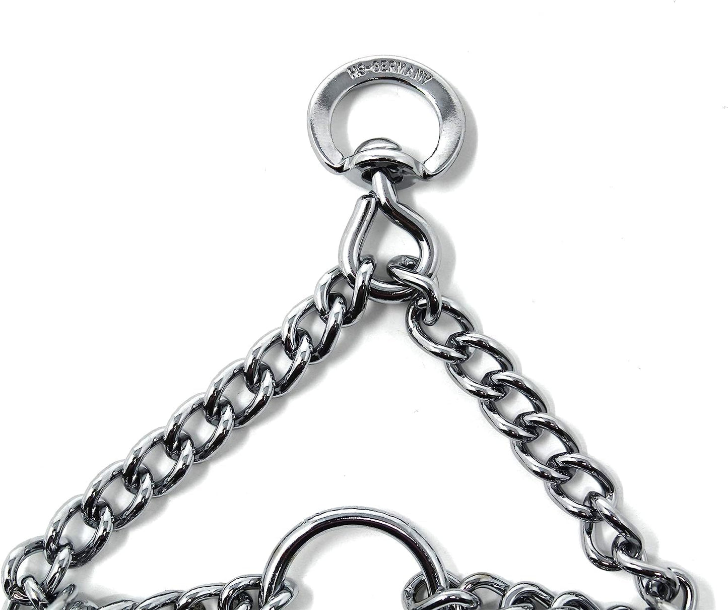 Herm Sprenger premium German steel collar adjustable links close up