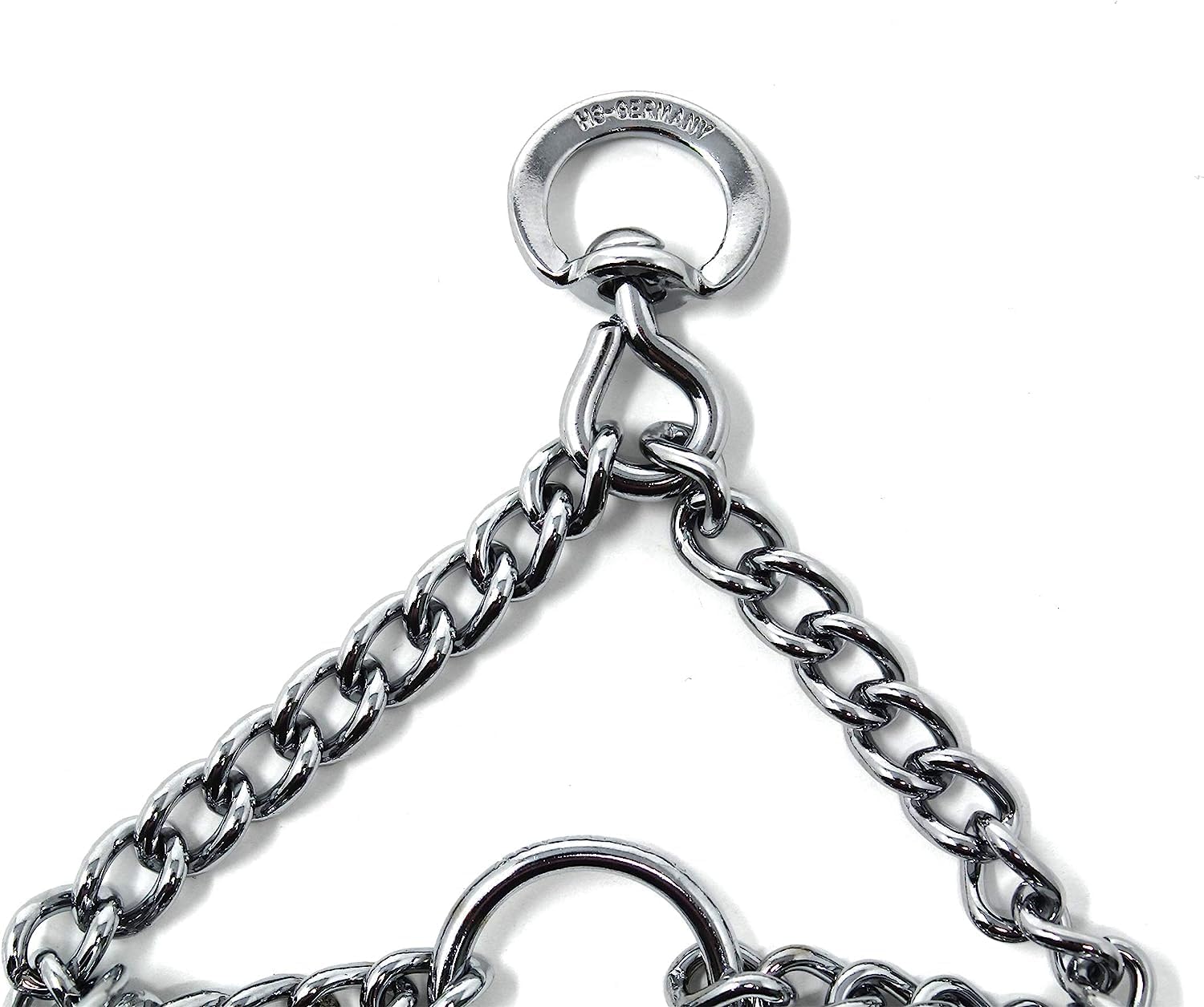 Herm Sprenger premium German steel collar adjustable links close up