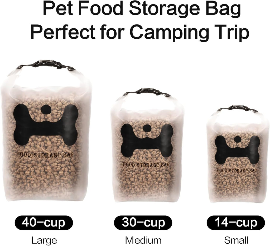 Anvs pet food travel bag for camping and trips