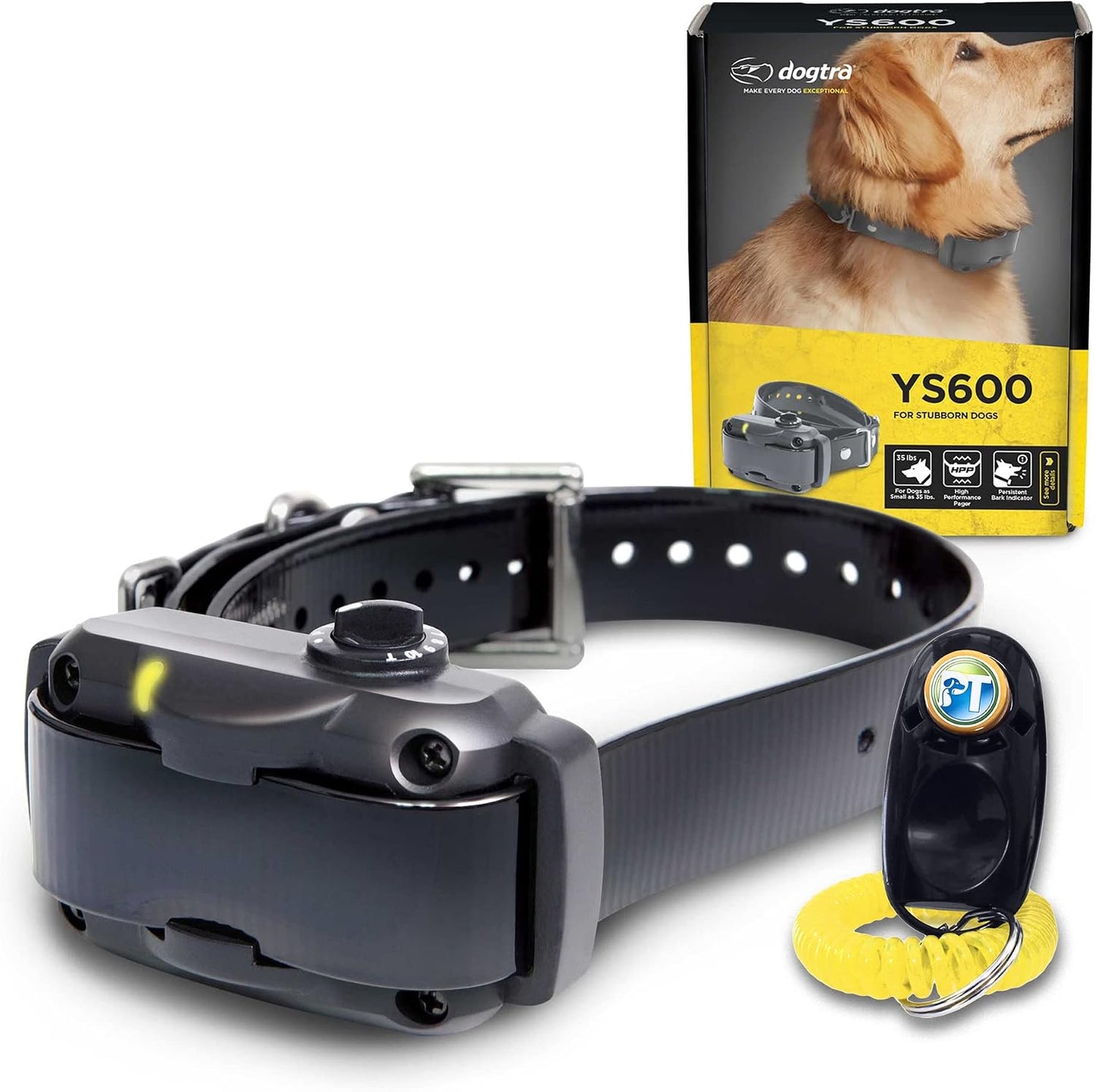 Dogtra YS600 Anti Bark Collar front view showing stimulation dial