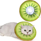 ANWA Adjustable Cat Cone Collar Soft, Cute Cat Donut Collar After Surgery, Kitten Recovery Cones to Stop Licking - Image 9
