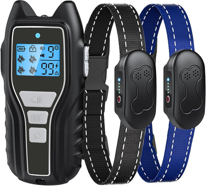 Asrcs shock collar for two dogs with remote control front view