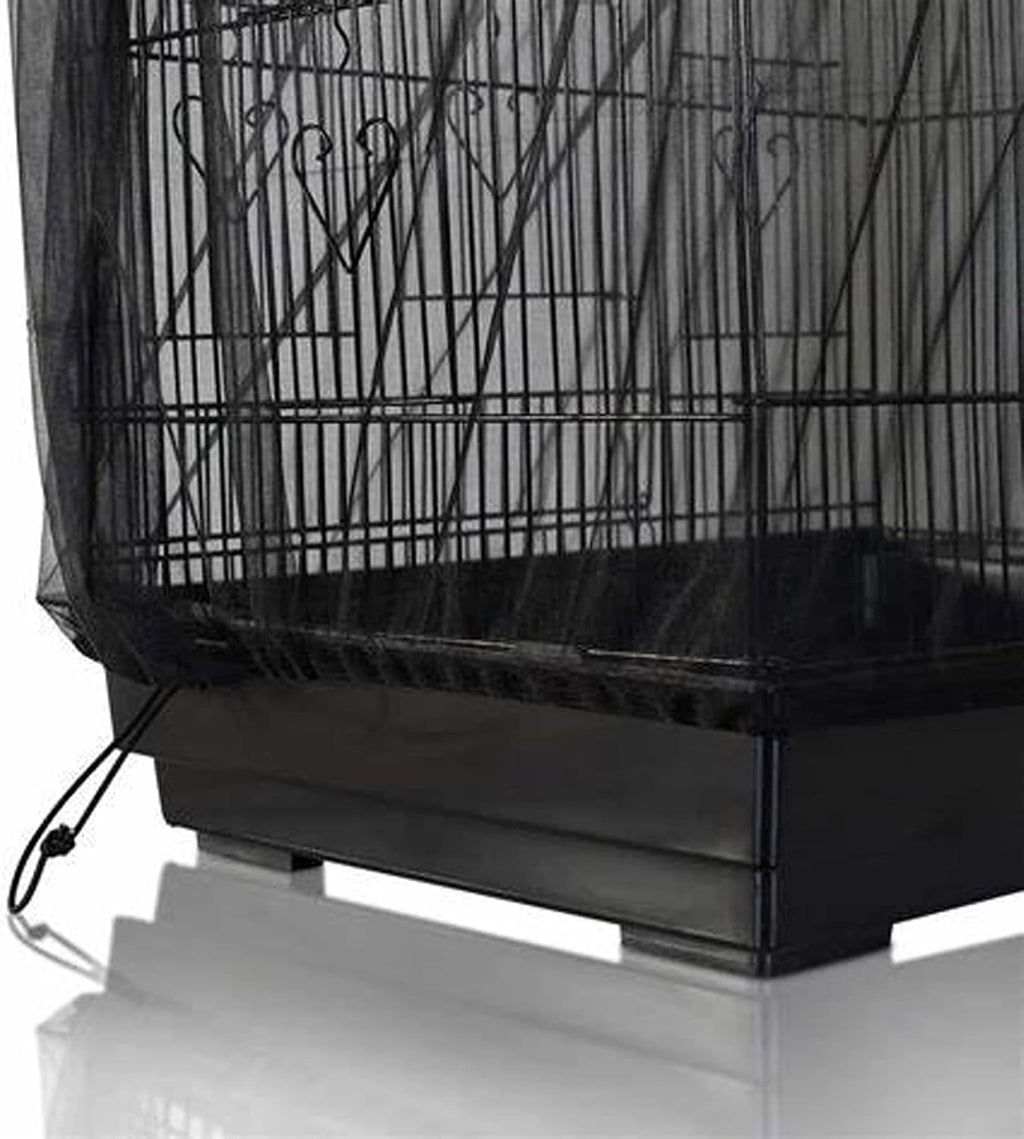Comparison view showing the birdcage area before and after using the mesh catcher.