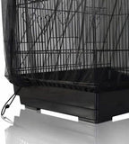 Comparison view showing the birdcage area before and after using the mesh catcher.