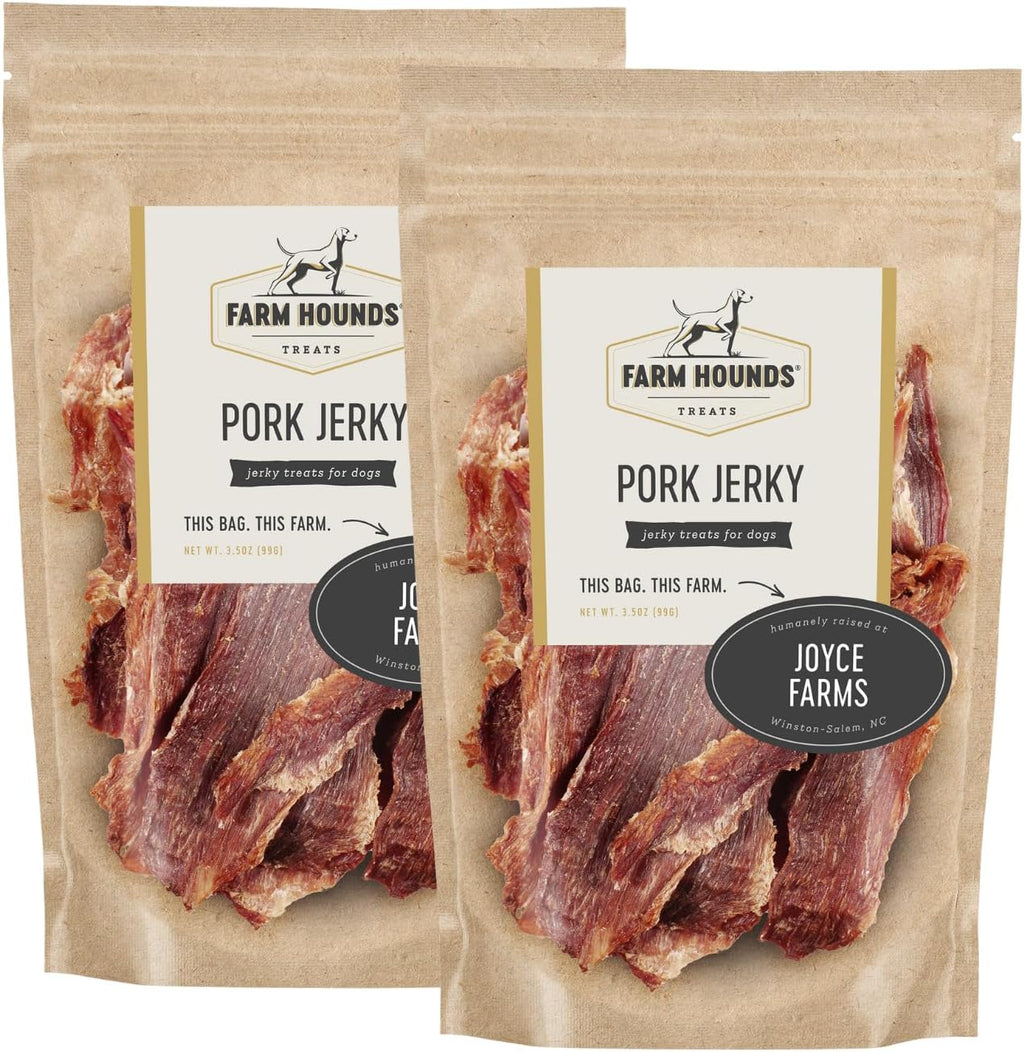 Farm Hounds - Pork Jerky - Premium Natural Jerky for Dogs - 100% Humanely Raised Pork - Break-to-Size - Great for Training & Treats - No Added Fillers - Made in USA - 3.5 oz - 1 Pack - Image 13