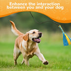 Comfortable non slip sponge handle on a telescopic pet training wand