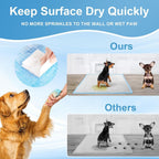 Large breed dog standing on the CAHUDIKIC extra large pet training underpad.
