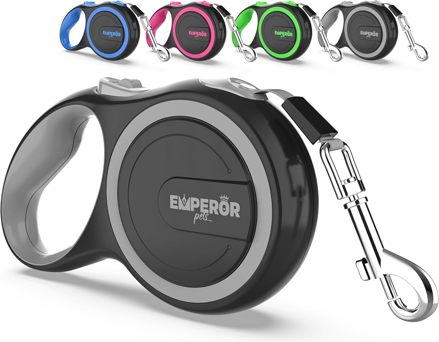 Emperor Pets Pink Heavy Duty Retractable Dog Leash 26 ft - Tangle-Free Nylon Tape, Anti-Slip Grip, Reflective - Retractable Leash for Medium Large Dogs up to 110 lbs -Classic-PK26 - Image 12