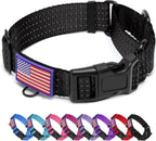 Martingale Dog Collar, Reflective No Pull Training Collar with Quick Release Buckle & USA Flag, Heavy-Duty Nylon, Adjustable for Small Medium Large Dogs (L,Red with Flag - Image 12