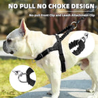 Side profile of Pupteck adjustable reflective dog vest