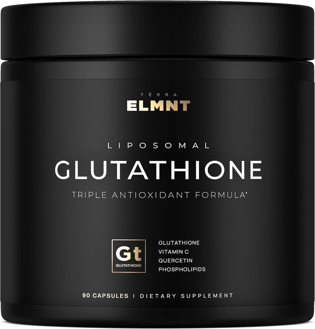 Terra Elmnt Liposomal Glutathione front view bottle packaging