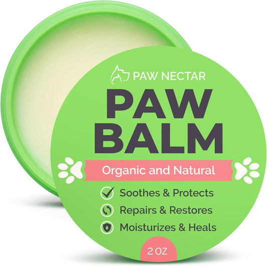 Paw Nectar 100 Percent Organic Dog Paw Balm container front view