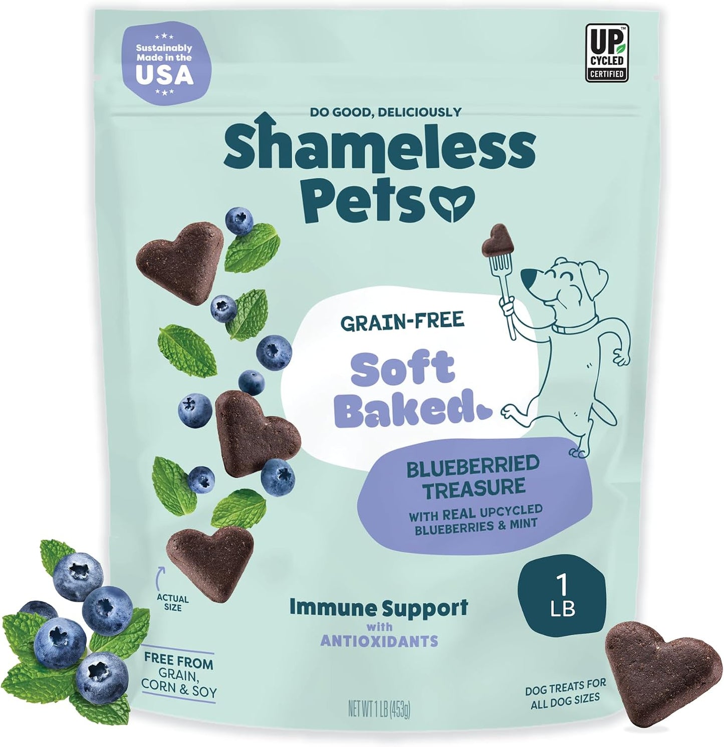 Shameless Pets Soft-Baked Dog Treats, Bananas for Bacon | Healthy Treats for Small, Medium & Large Dogs | Skin & Coat Support with Omega-3 & Omega-6 | Grain-Free, Made in USA | 6 oz - Image 10