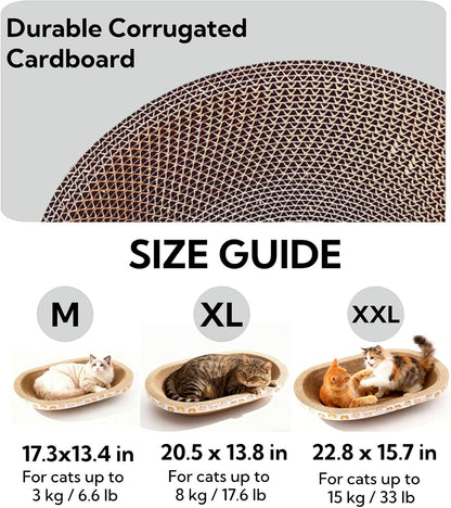 Spindro cat scratcher placed in a living room setting
