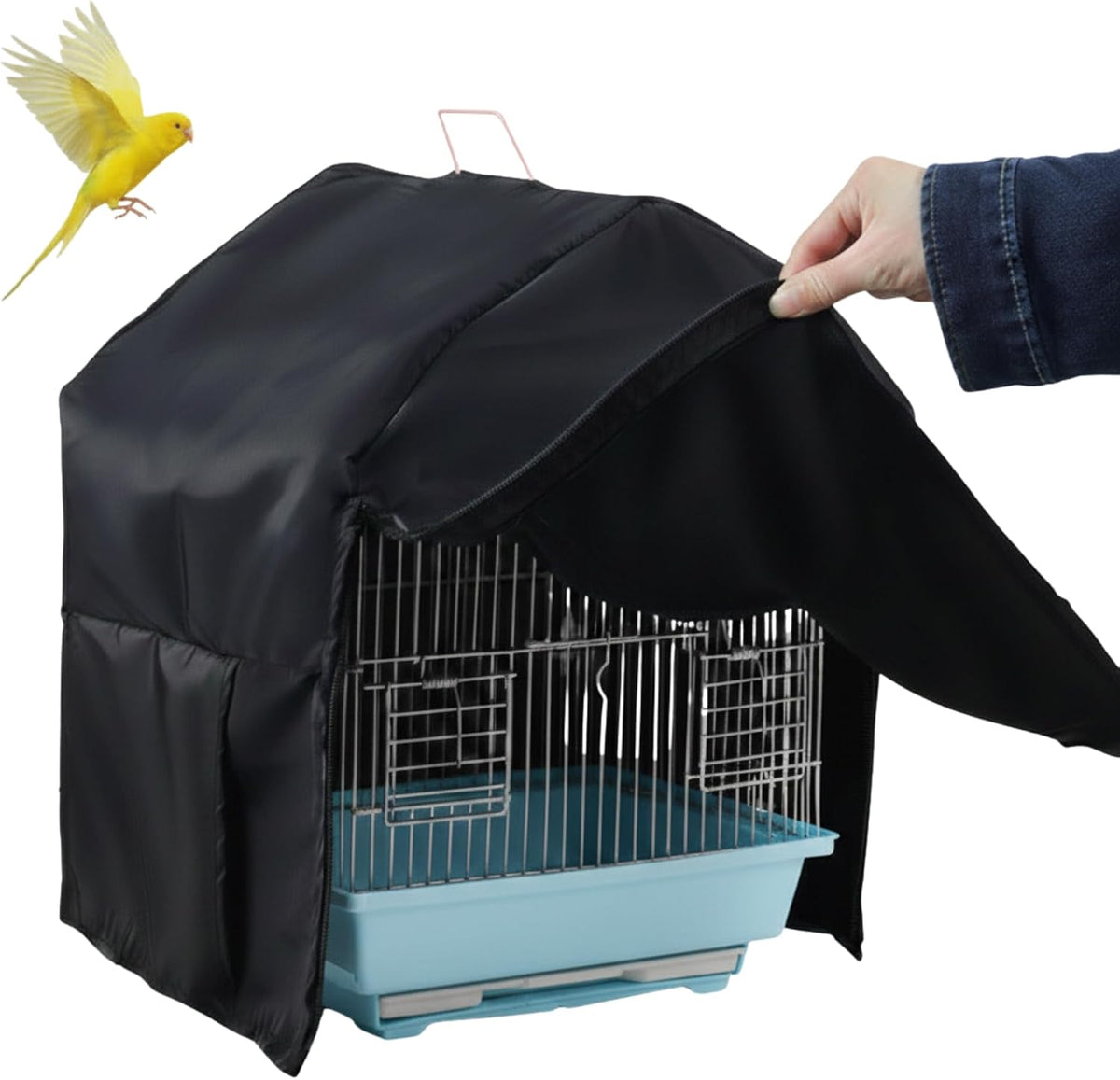 Marsrut blackout bird cage cover front view