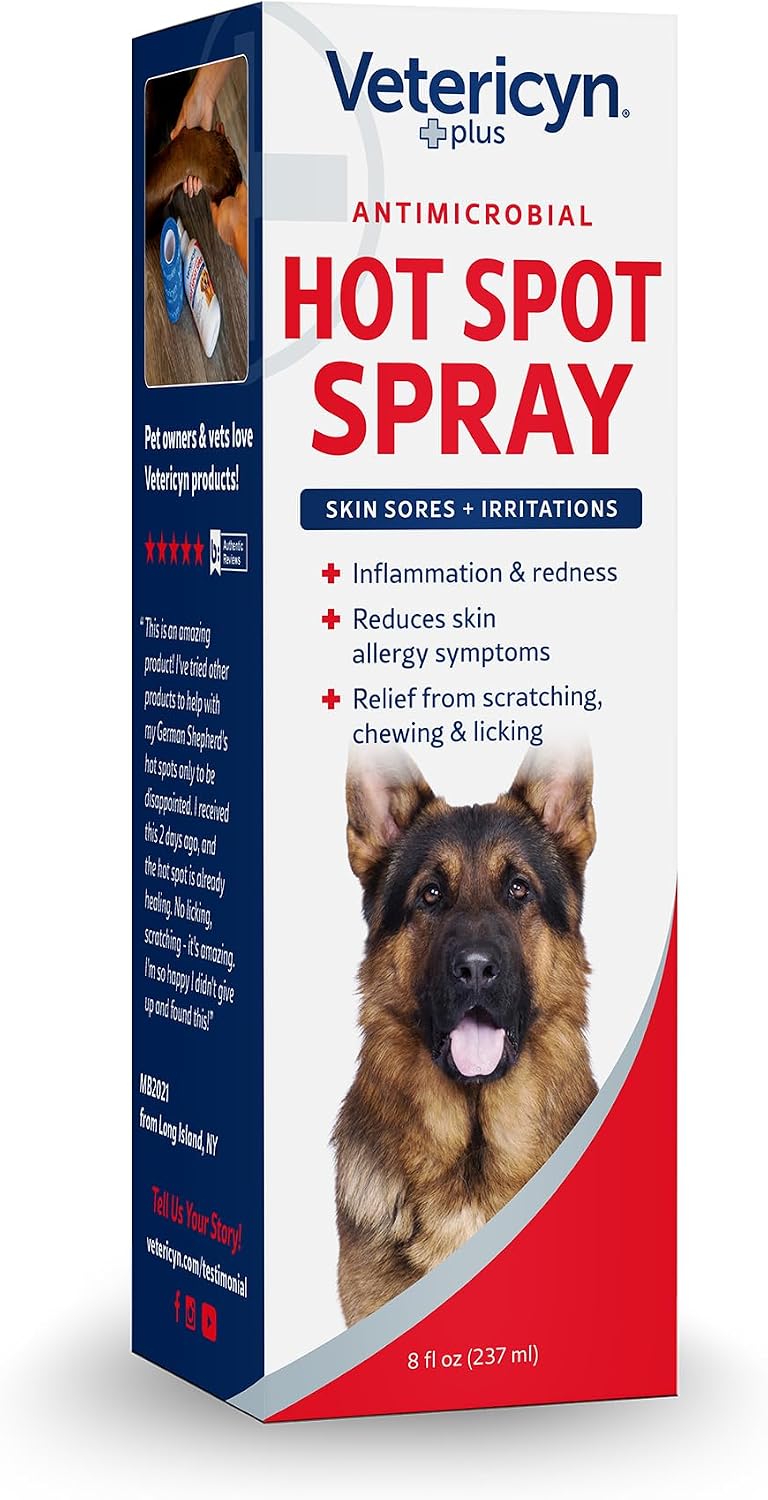 Vetericyn hypochlorous technology dog sore relief spray