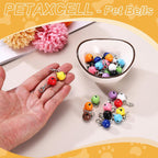 PETAXCELL ten piece pack of matte black pet safety tracking bells