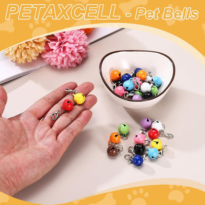PETAXCELL ten piece pack of matte black pet safety tracking bells