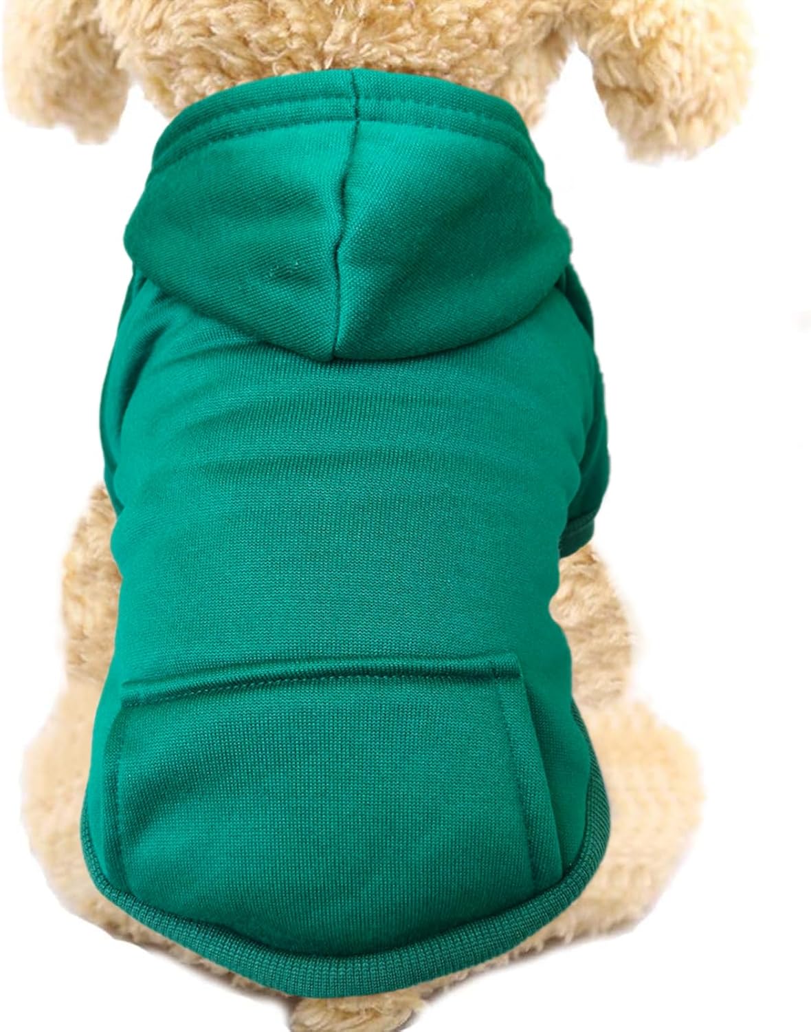Jecikelon Soft Dog Hoodies for Small Dogs, Fleece Puppy Sweatshirt with Pockets, Warm Winter Cold Weather Coats for Pet Cat, Cute Clothes Puppy Costume (Coffee, Small) - Image 13