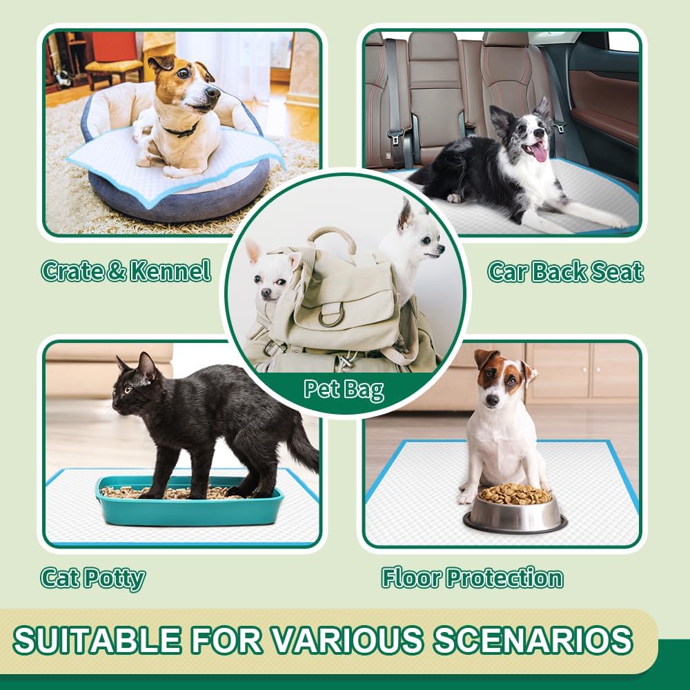IMMCUTE heavy duty pet training pads plastic backing leak test