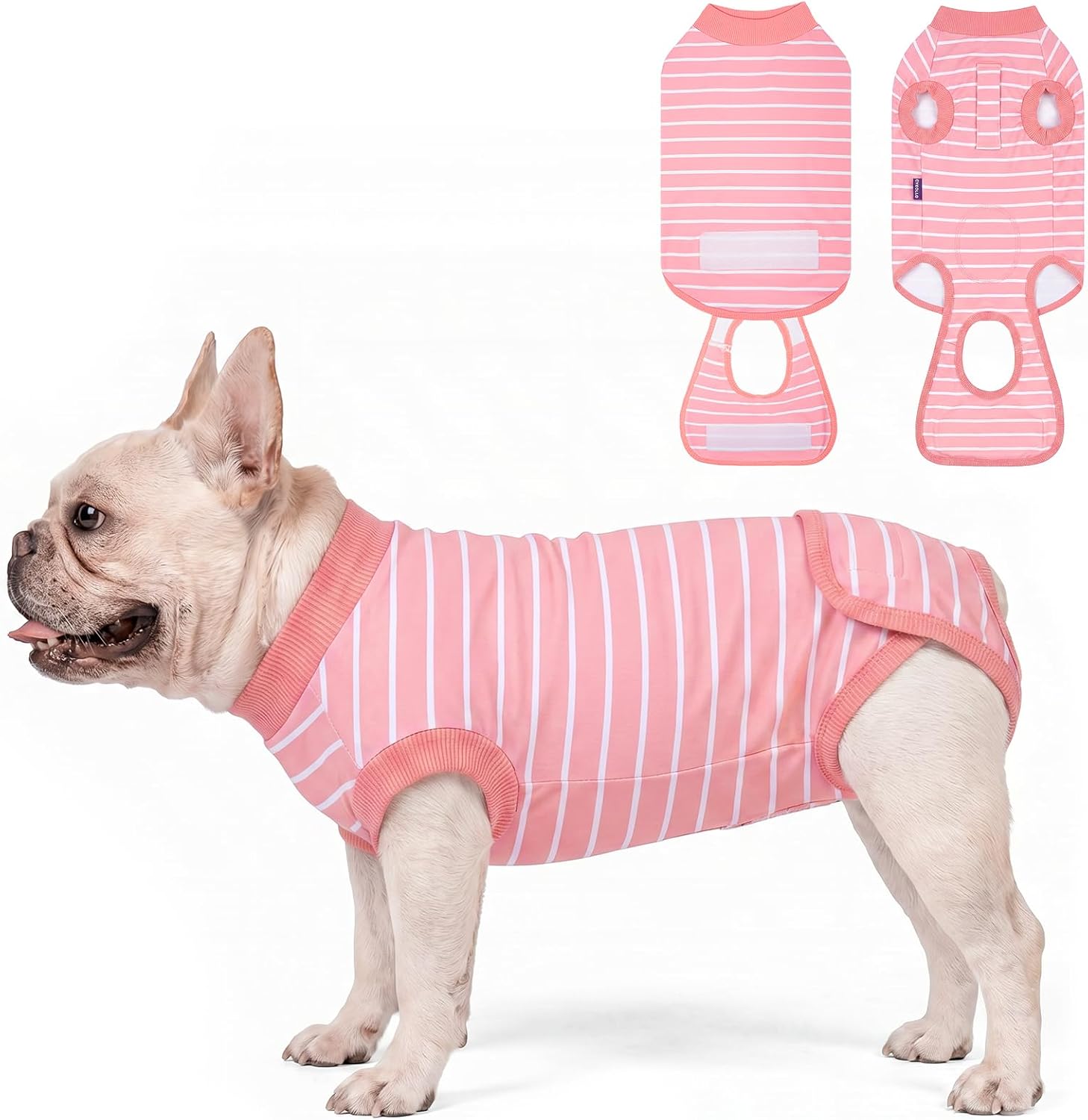 cyeollo Recovery Suit for Dogs Surgery Suit Female Spay Soft Pet Onesie Bodysuit Male Dog Neuter, Small Dogs Surgical Recovery Shirt, Yellow Duck, M - Image 10